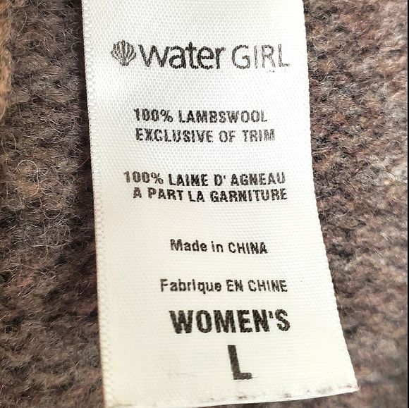 11) PATAGONIA Water Girl 100% Lambswool Sweater Sz. L